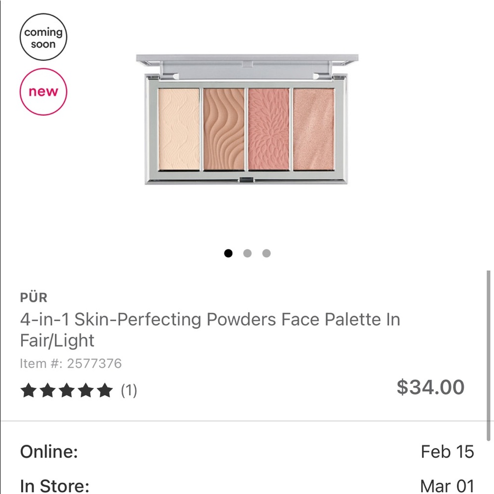Pür face palette 4 in 1
